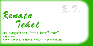 renato tehel business card
